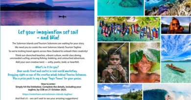 Tourism Solomons Launches Creative Challenge for Aust/NZ Travel Agents